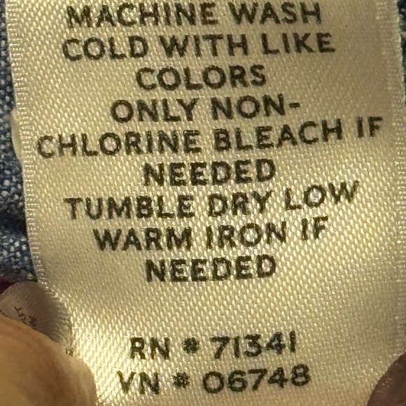 L.L. Bean Signature BBQ Casual Picnic Summer Denim Dress Size 2 - Picture 10 of 12